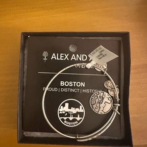Boston Alex and Ani silver bracelet- brand new, still has tag on